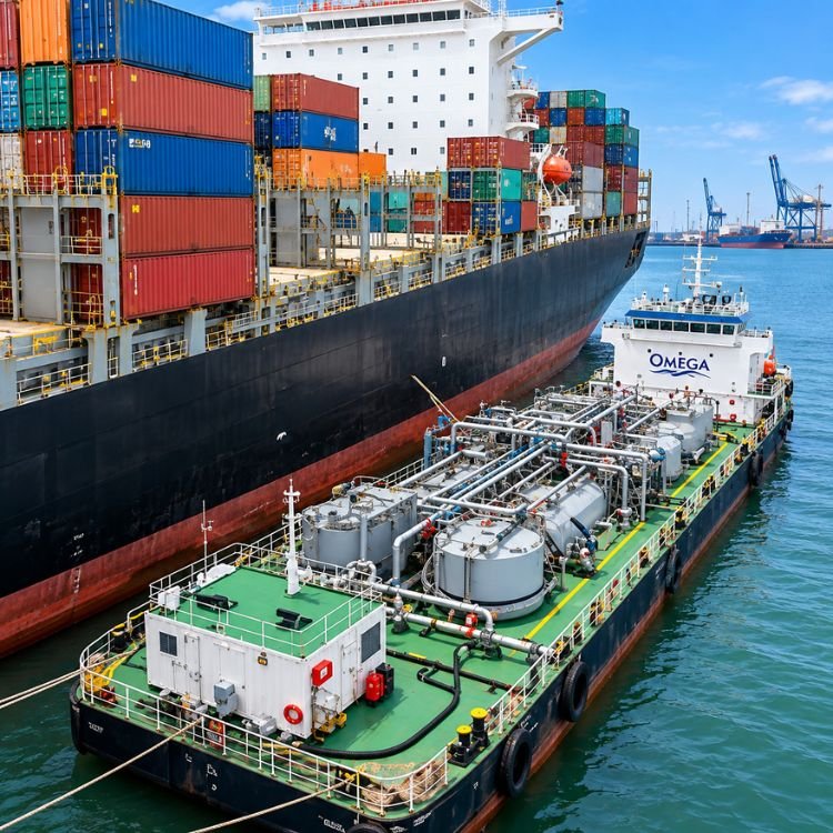 Harbor and container vessel operations.